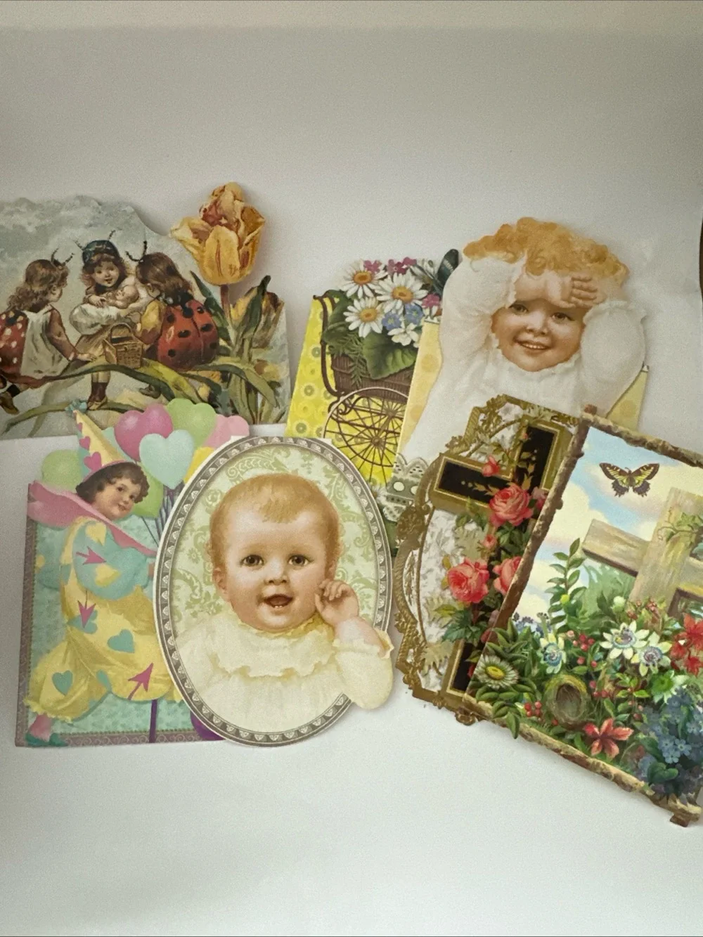 BOX Punch Studio lot OF 128 Victorian Style Die-Cut Mini Note Card's